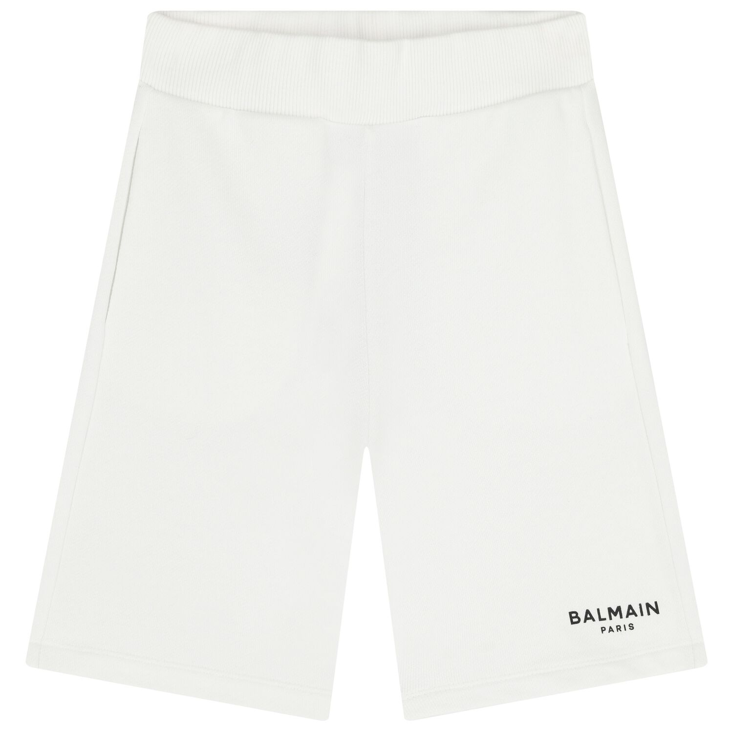 Boys White Logo Shorts, 1, hi-res
