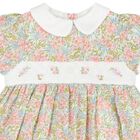 Younger Girls Pink & White Floral Dress, 1, hi-res