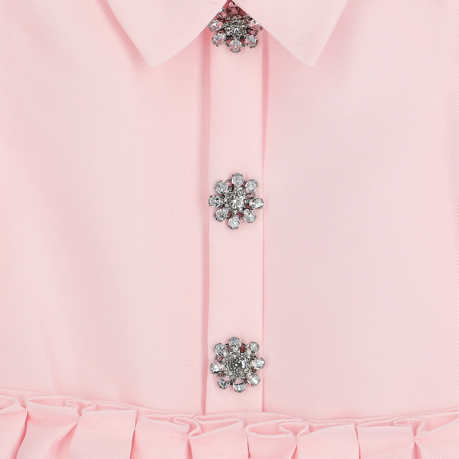 Girls Pink Embellished Satin Dress, 1, hi-res