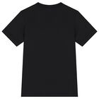 Boys Black Logo T-Shirt, 3, hi-res