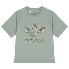 Boys Green Trefoil Logo Shorts Set, 1, hi-res