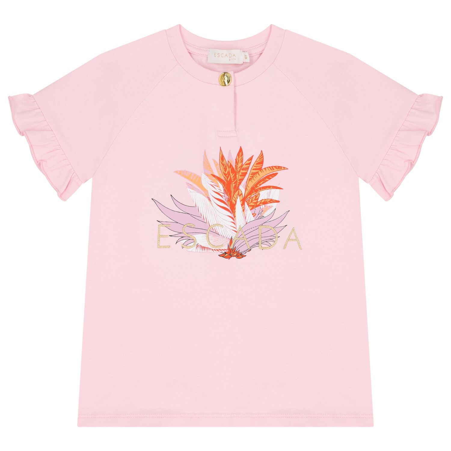 Girls Pink Logo T-Shirt, 1, hi-res image number null