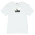 Boys White Logo T-Shirt, 2, hi-res