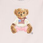 Baby Girls Pink Polo Bear Tracksuit, 1, hi-res