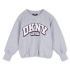 Girls Grey Logo Sweatshirt, 1, hi-res