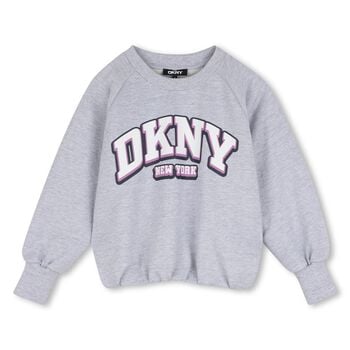 Girls Grey Logo Sweatshirt