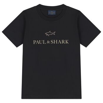 Boys Black Logo T-Shirt