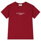 Girls Red Logo T-Shirt, 2, hi-res