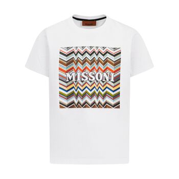 Boys White Logo T-Shirt