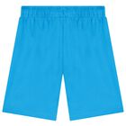 Boys White & Blue Cotton Shorts Set, 2, hi-res