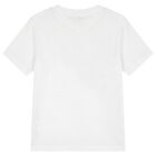 Boys White Logo T-Shirt, 2, hi-res