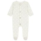 Baby Girls Ivory & Gold Logo Babygrow Gift Set, 1, hi-res