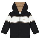 Baby Boys Black Logo Tracksuit, 1, hi-res