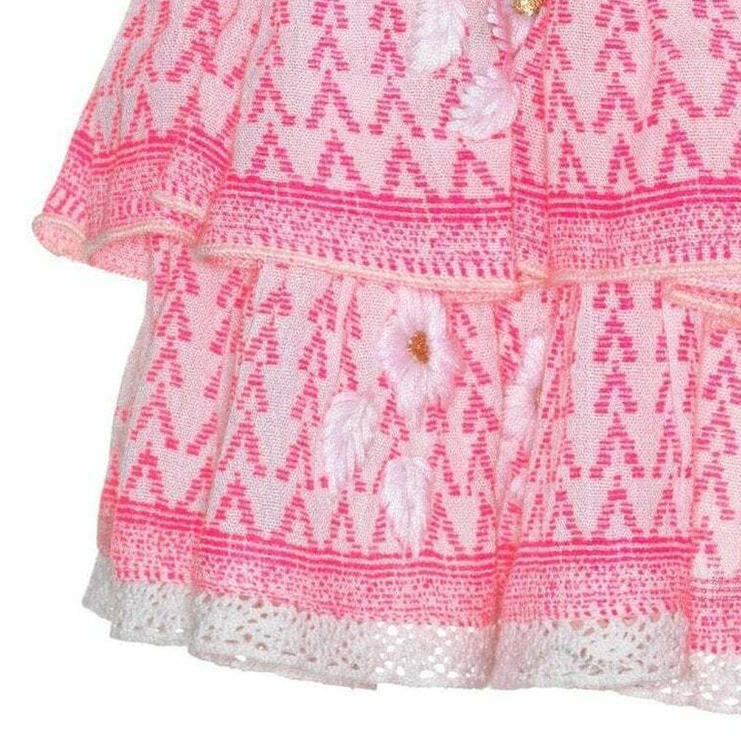 Girls Pink Ruffle Layered Skirt, 1, hi-res image number null