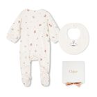 Baby Girls Ivory Floral Babygrow Gift Set, 1, hi-res