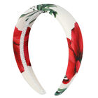 Girls White Padded Poppy Headband, 1, hi-res