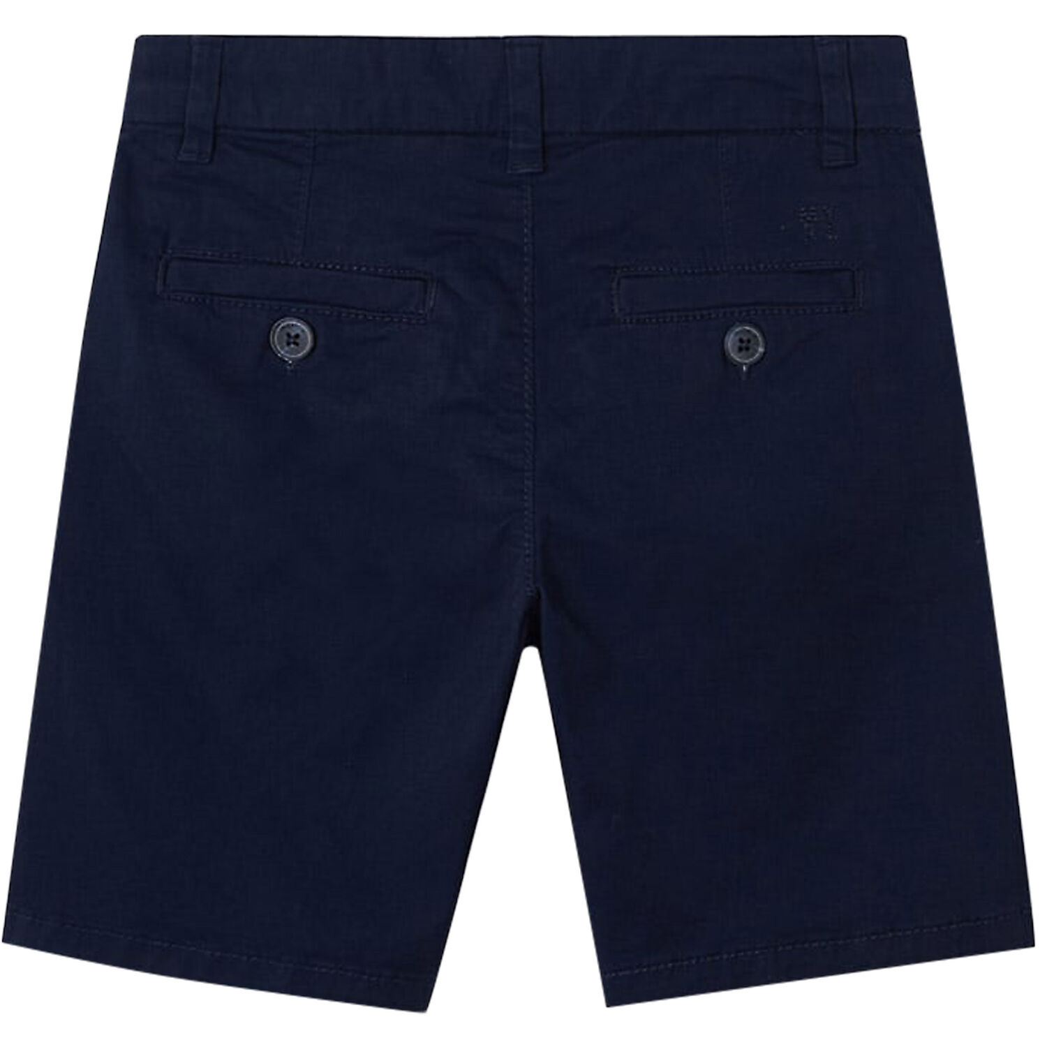 Boys Navy Blue Cotton Twill Shorts, 4, hi-res