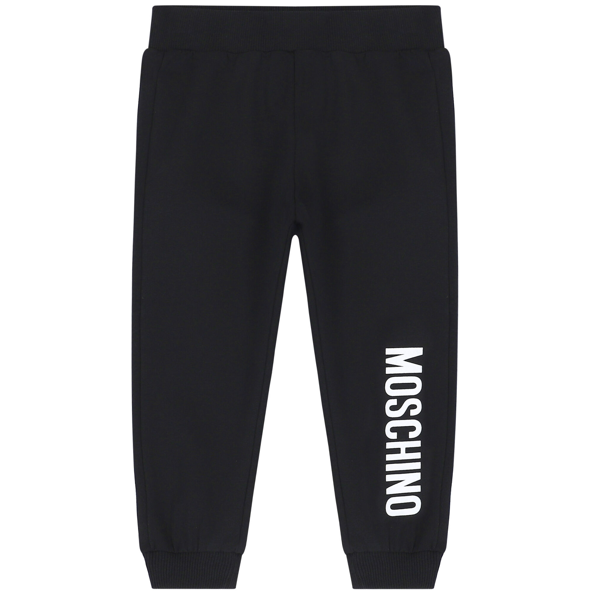 Moschino Black Logo Joggers Junior Couture UK
