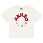 Boys Ivory Logo T-Shirt, 1, hi-res