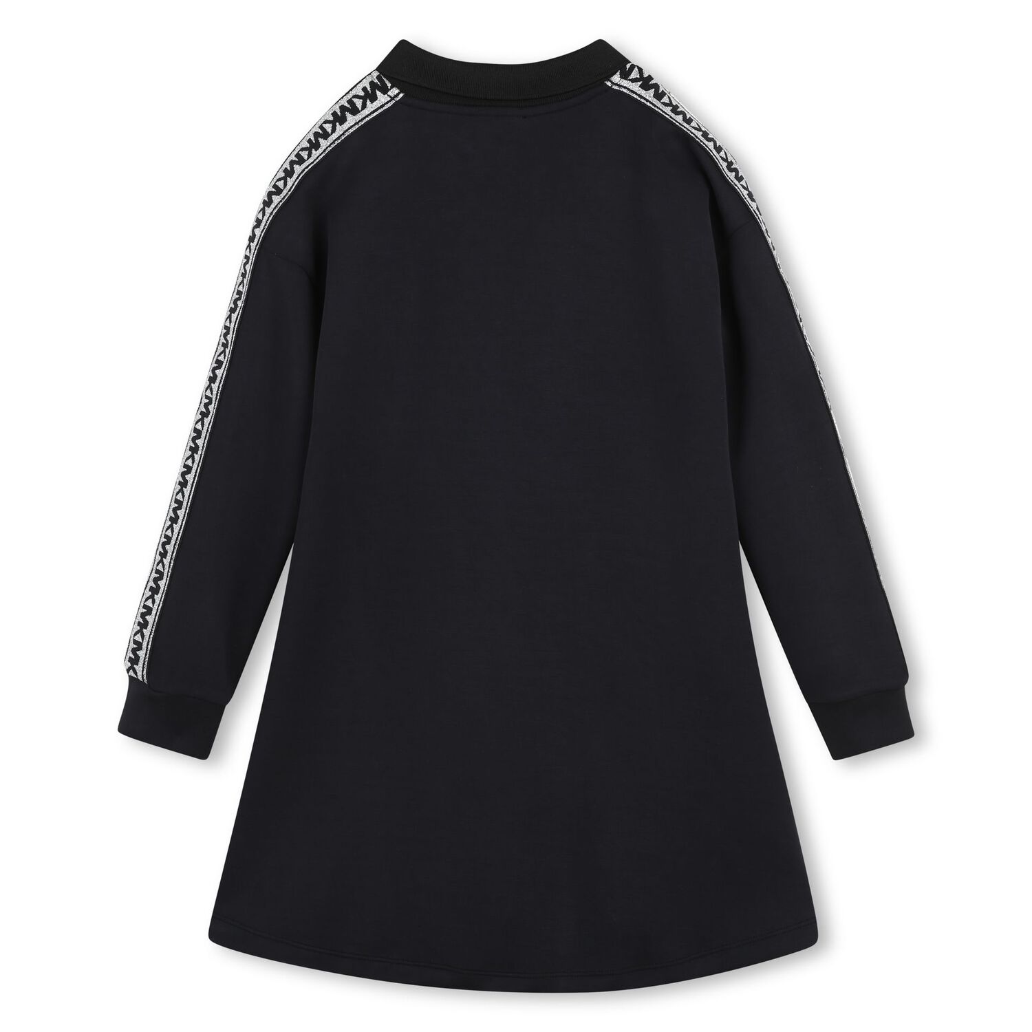 Girls Black Logo Polo Dress, 1, hi-res