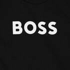 Younger Boys Black Logo T-Shirt, 1, hi-res