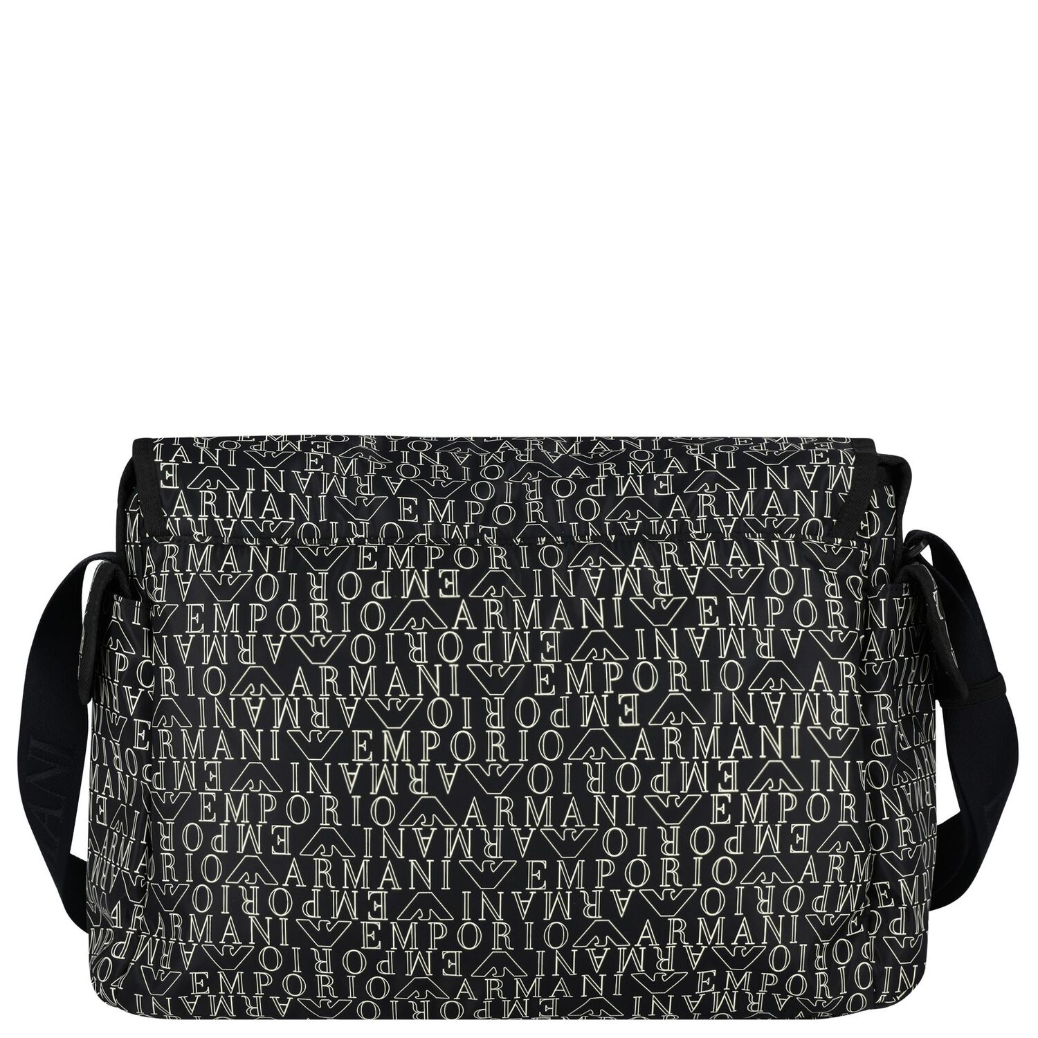 Navy Blue & White Logo Baby Changing Bag, 1, hi-res