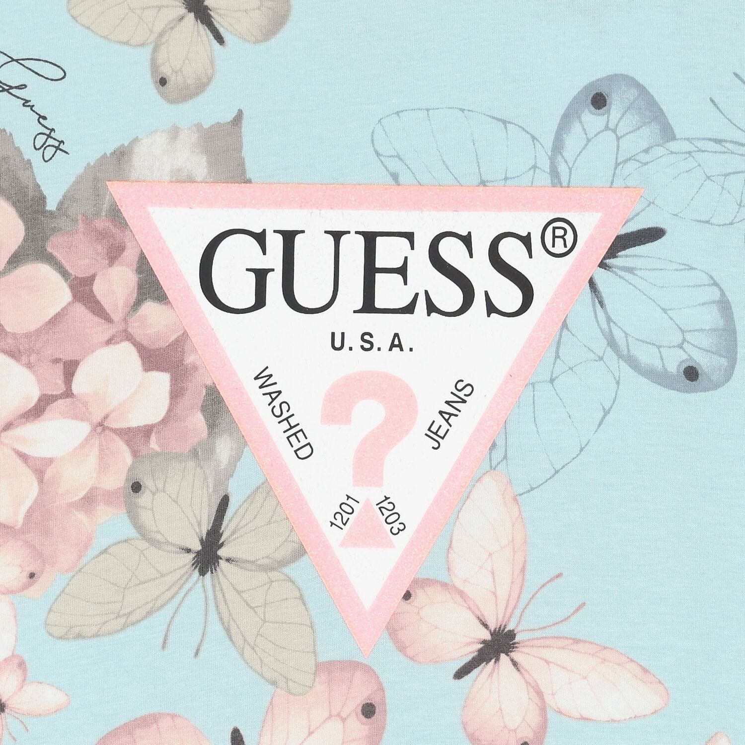 Girls Blue Logo T-Shirt, 2, hi-res