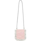 Girls Ivory & Pink Logo Crossbody Bag, 1, hi-res