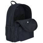 Navy Blue Logo Backpack, 2, hi-res