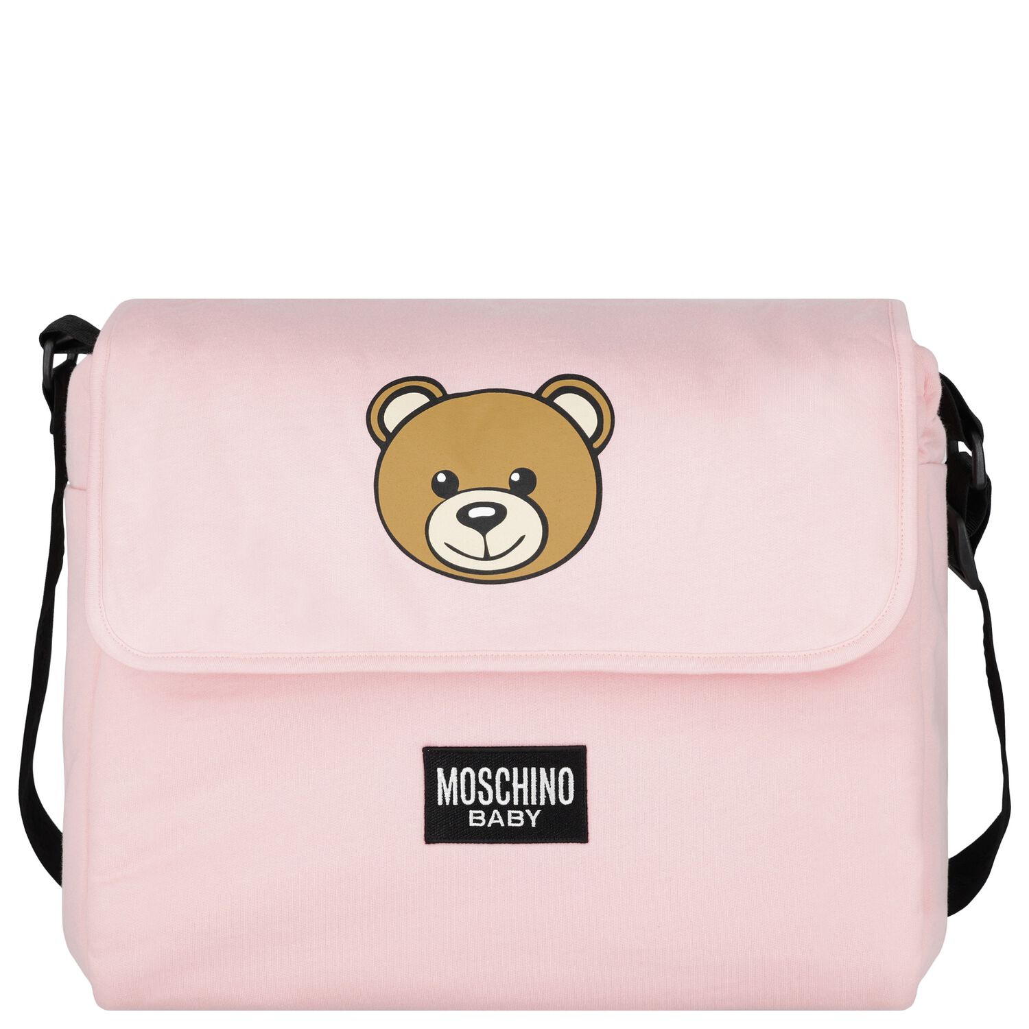 Pink Teddy Bear Logo Baby Changing Bag, 3, hi-res
