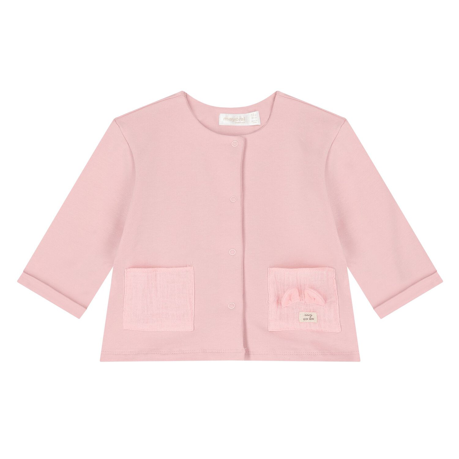 Baby Girls Ivory & Pink Tracksuit Set, 3, hi-res