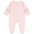 Baby Girls Pink Logo Babygrow, 3, hi-res