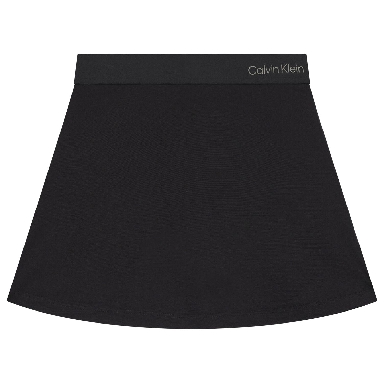 Girls Black Logo Skirt, 1, hi-res