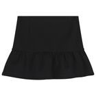 Girls Black Teddy Bear Skirt, 1, hi-res