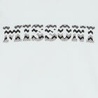 Girls White & Black Logo Zigzag Dress, 1, hi-res