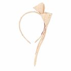 Girls Beige Embellished Headband, 1, hi-res