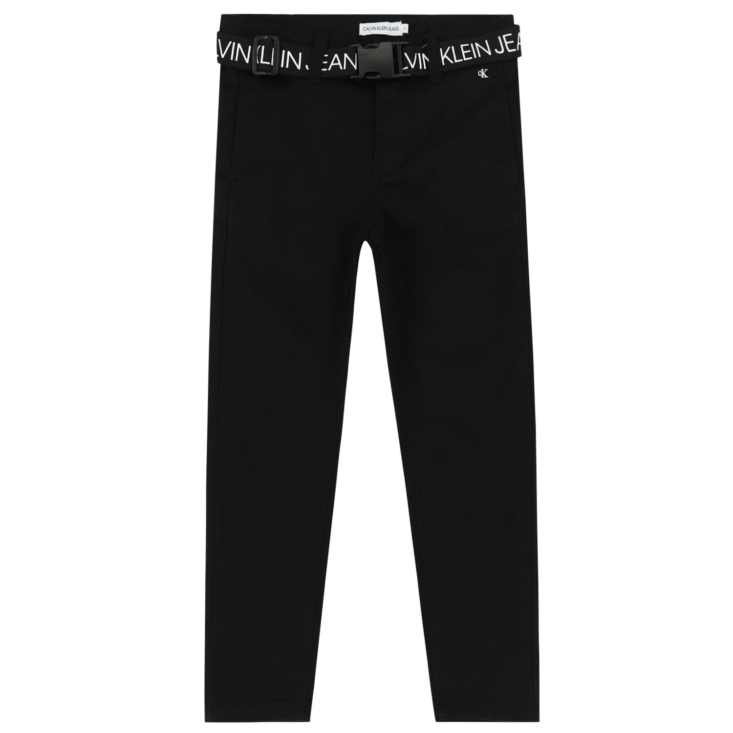 Boys Black Logo Trousers, 1, hi-res