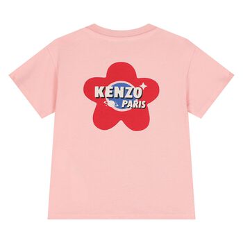Younger Girls Pink Logo T-Shirt