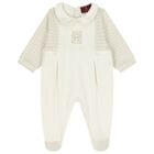 Ivory Logo Babygrow, 1, hi-res