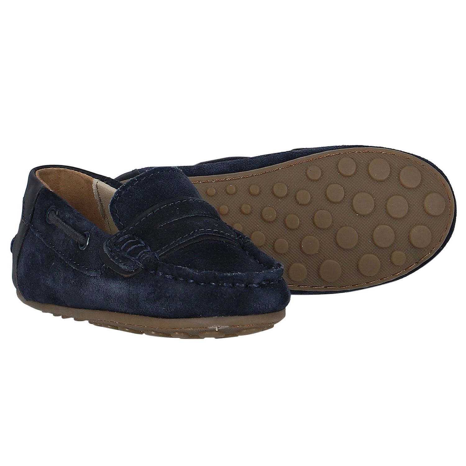 Younger Boys Blue Mocassins, 2, hi-res image number null