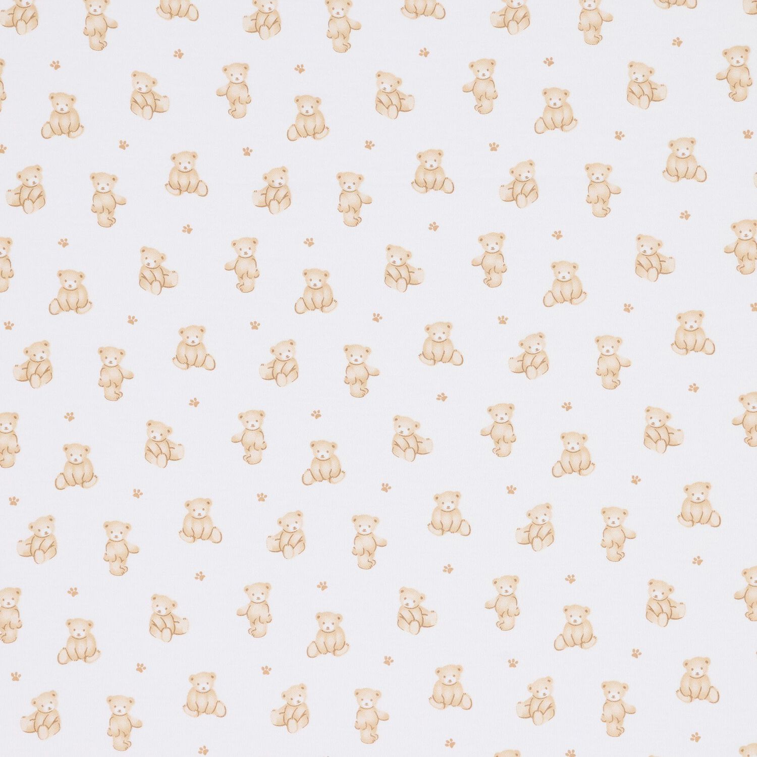 White & Beige Teddy Bear Time Baby Blanket, 1, hi-res image number null