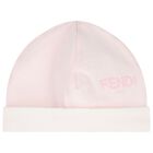 Baby Girls Ivory & Pink Logo Babygrow Gift Set, 2, hi-res