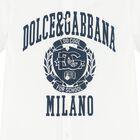 Boys White Varsity Logo Shirt, 1, hi-res