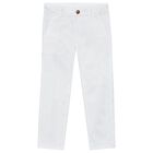 Boys Ivory Trousers, 4, hi-res