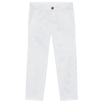 Boys Ivory Trousers