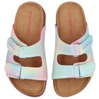 Girls Blue Embellished Sandals, 1, hi-res