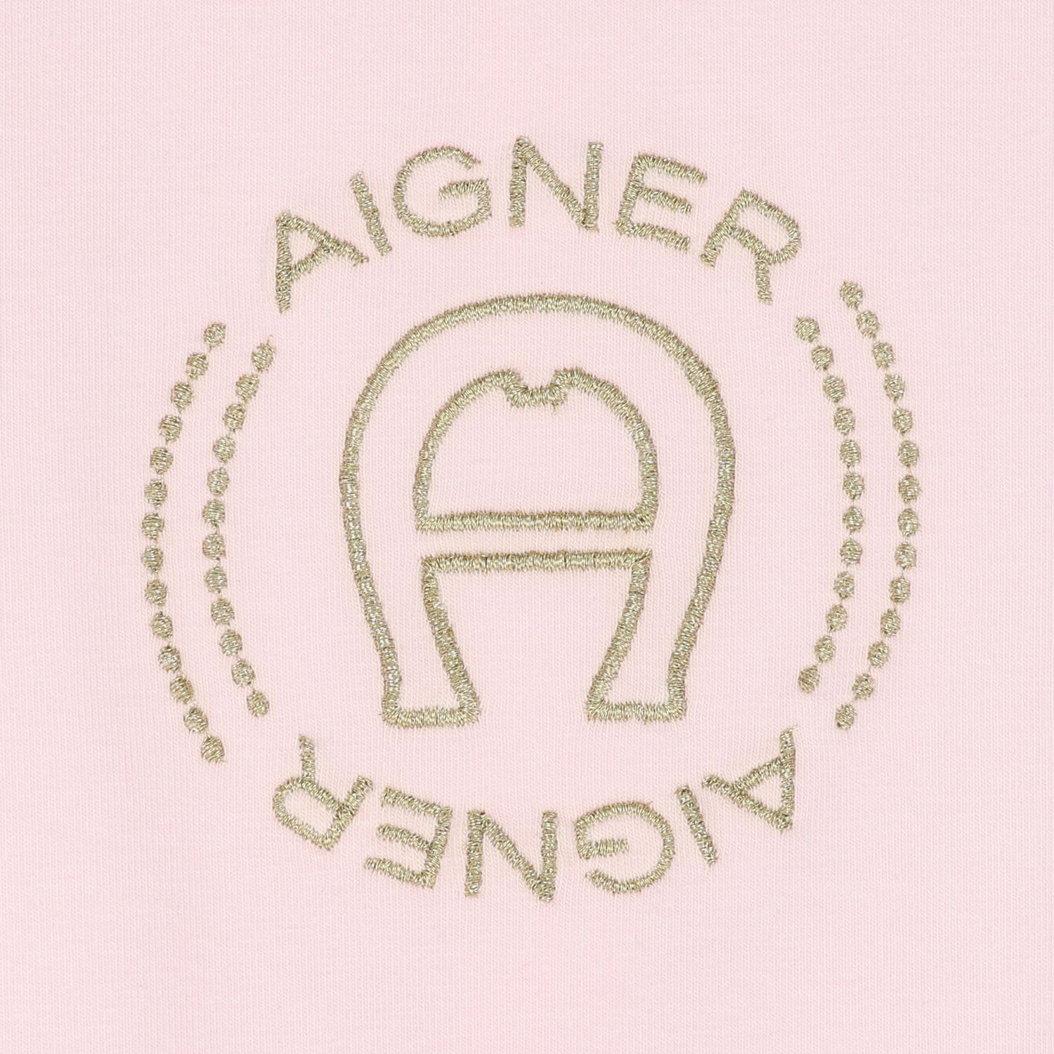 Baby Girls Pink & Gold Logo Babygrow Hat & Bib Gift Set, 1, hi-res