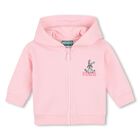 Younger Girls Pink Bunny Logo Tracksuit, 1, hi-res