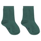 Baby Boys Green, Navy Blue & Ivory Socks (3 Pack), 1, hi-res