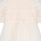 Girls Pink Lace & Tulle Dress, 1, hi-res